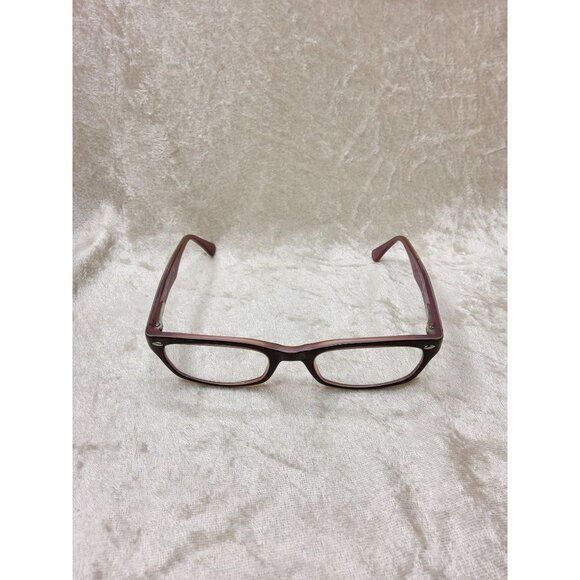 vintage womans ray-ban spring arm brown violet horn rim rb 5150 eye glass frames - Picture 2 of 7